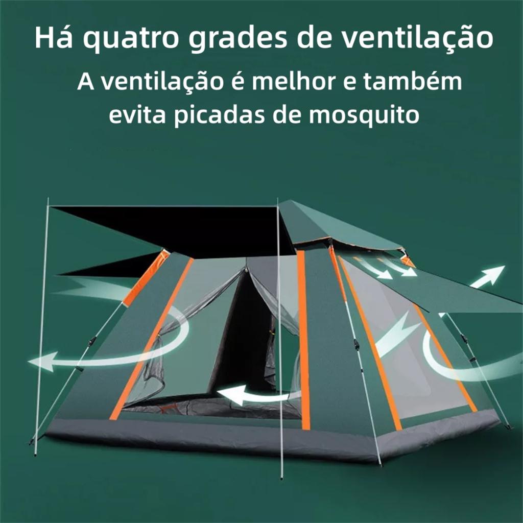 Barraca Camping Colchão Inflável Casal Queen Acampamento Automática Impermeável 5/8 Pessoas Joyfox