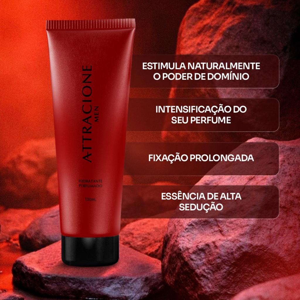 Kit 2 Perfumes + Hidratante Attracione Men By Attracione Men