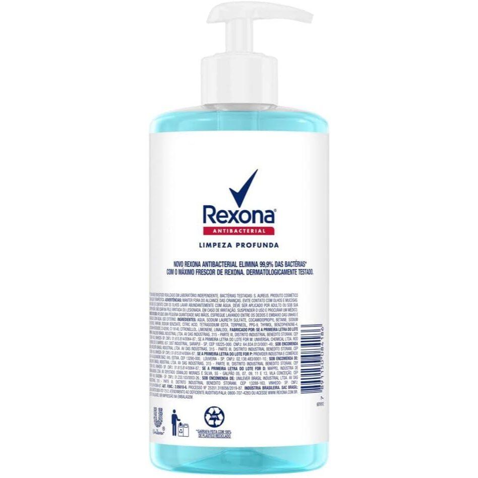 Sabonete Líquido Rexona Antibacterial Limpeza Profunda 500ml