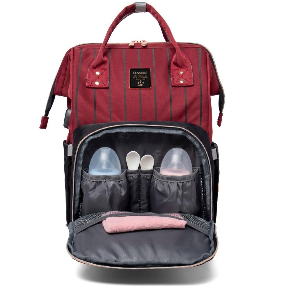 Mochila Maternidade Grande Térmico USB Lequeen Bolso Termico
