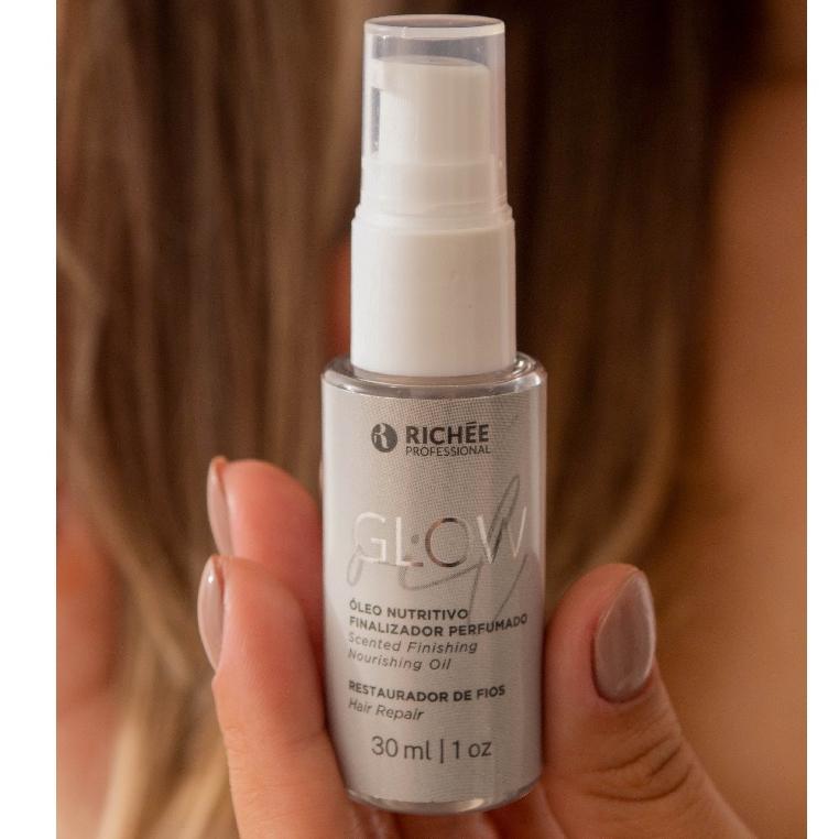 Óleo Capilar Perfumado 30ml Oil Glow Com Protetor Térmico Richée Professional