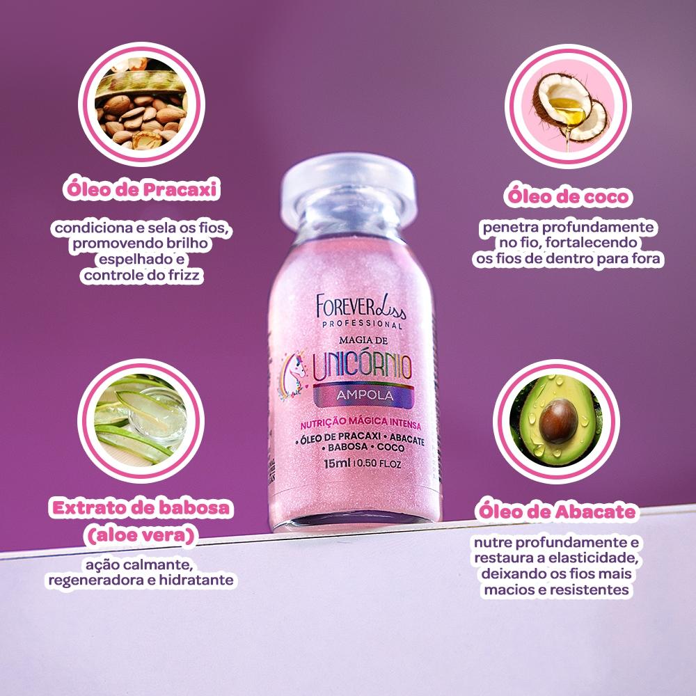 Ampola Magia De Unicórnio Forever Liss 15ml