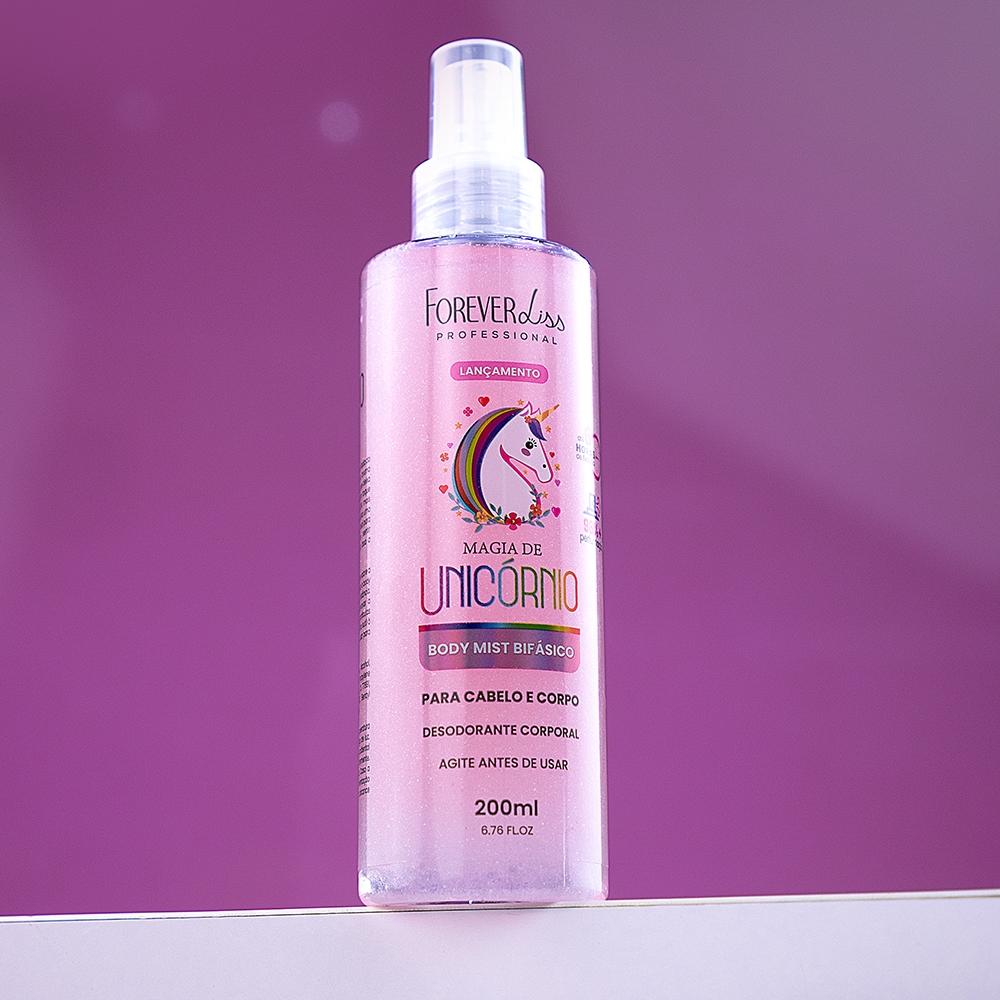 Body Splash Cabelo E Corpo Magia De Unicórnio Forever Liss 200ml