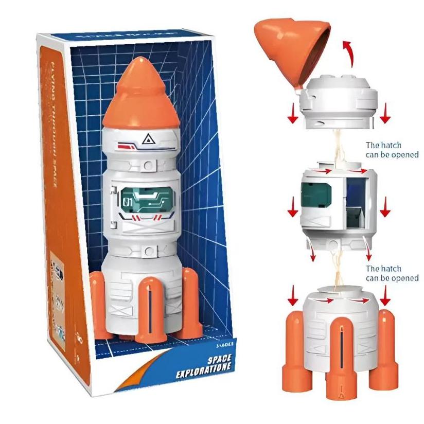 Brinquedo Foguete Espacial Com Luz E Som Hf Space Exploration - Toys Import J24584