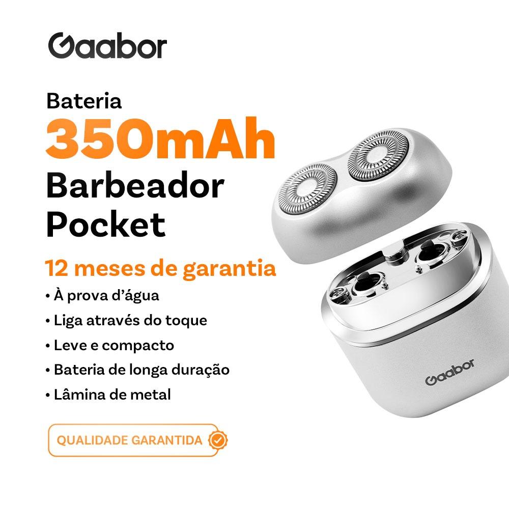 Gaabor Aparador Masculino Lavável 60min Autonomia Tipo-c Lâmina Dupla Bivolt Er-t01