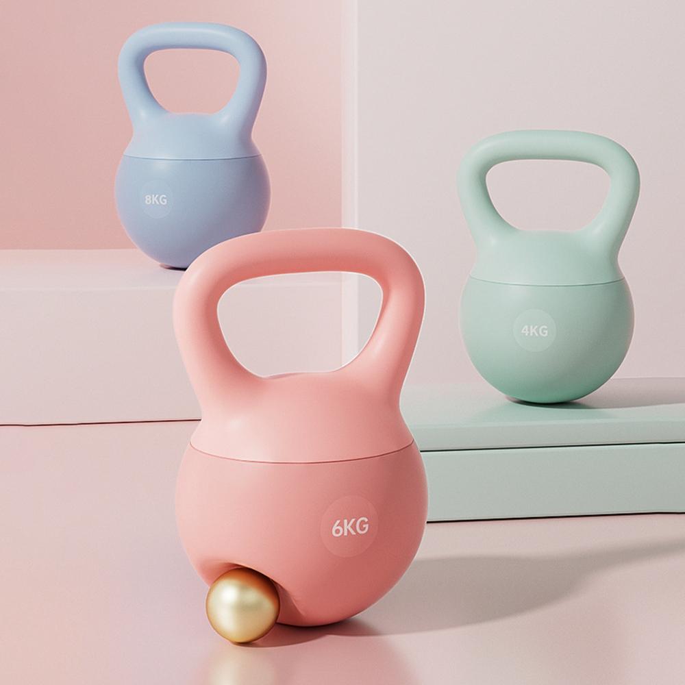 Kettlebell 6KG Halteres Para Yoga E Definição Corporal Kettlebell Emborrachado 4KG 8KG