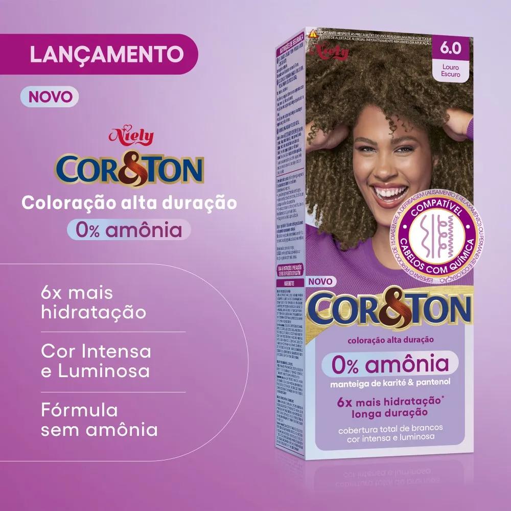 Tinta De Cabelo Cor Ton Niely 6.0 Sem Amônia