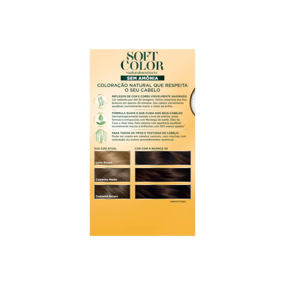 Tinta De Cabelo Soft Color Castanho Medio 40