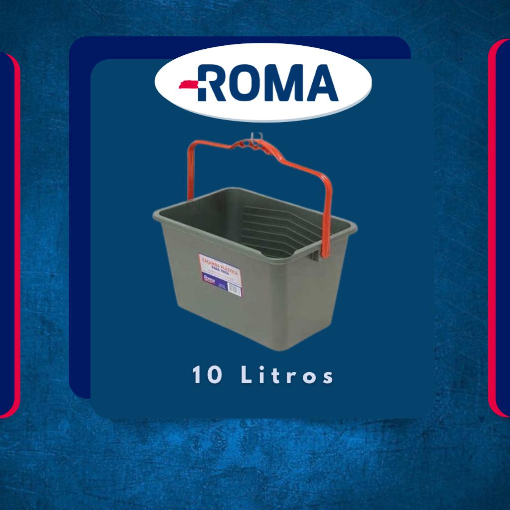 Balde Caçamba Para Pintura/tinta 10 Litros Plástica Roma