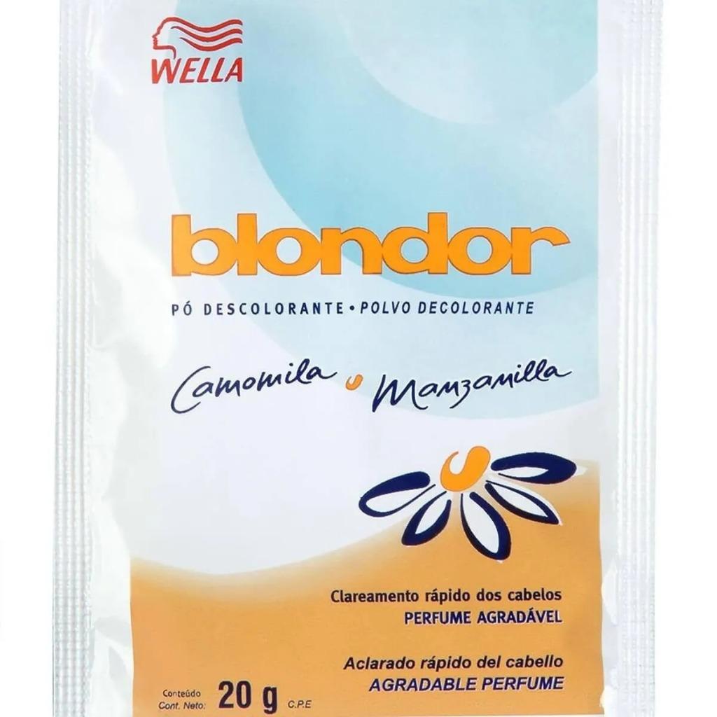 Pó Descolorante Blondor Camomila E Manzanilla Sachê Com 20g