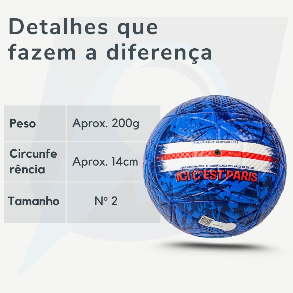 Mini Bola Futebol Paris Saint Germain Psg Infantil Juvenil Jogo Resistente Criança Menino Menina