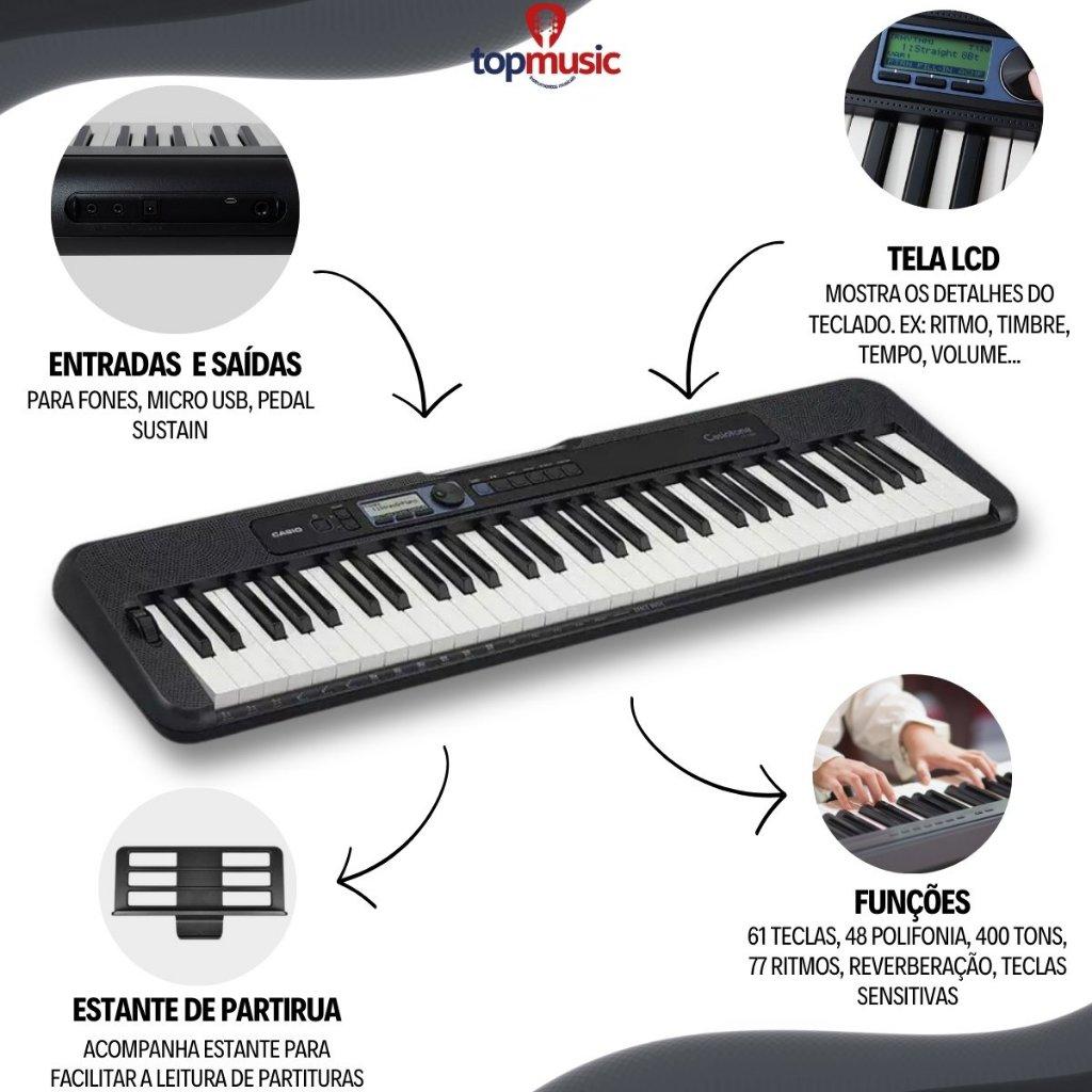 Teclado Casio Casiotone Ct-s300c2 61 Teclas Sensitivas