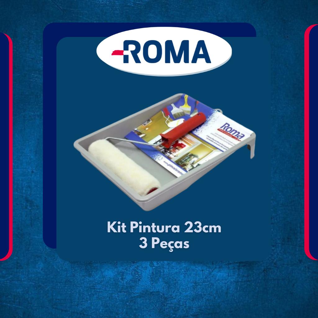 Kit Pintura 23cm 03 Peças Roma Flex 655-02 Roma