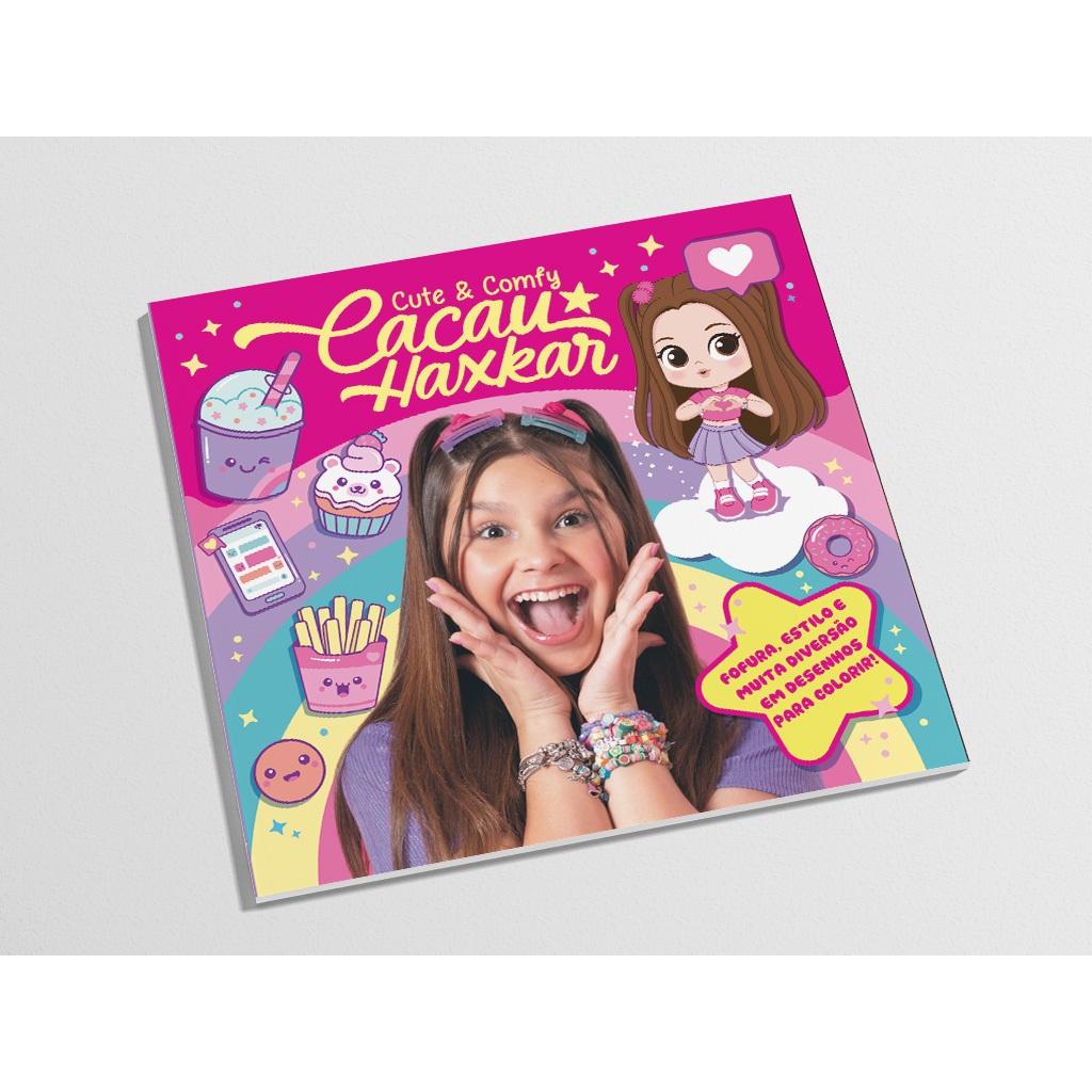 Cacau Haxkar Cute Comfy - Livro Para Colorir Infantil