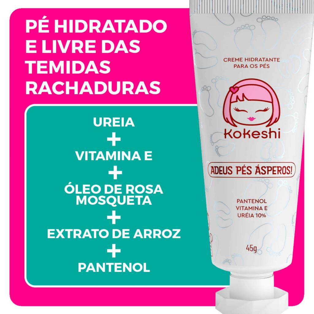 Kit Hidratação Corporal Intensa Kokeshi Para Pés Mãos E Corpo
