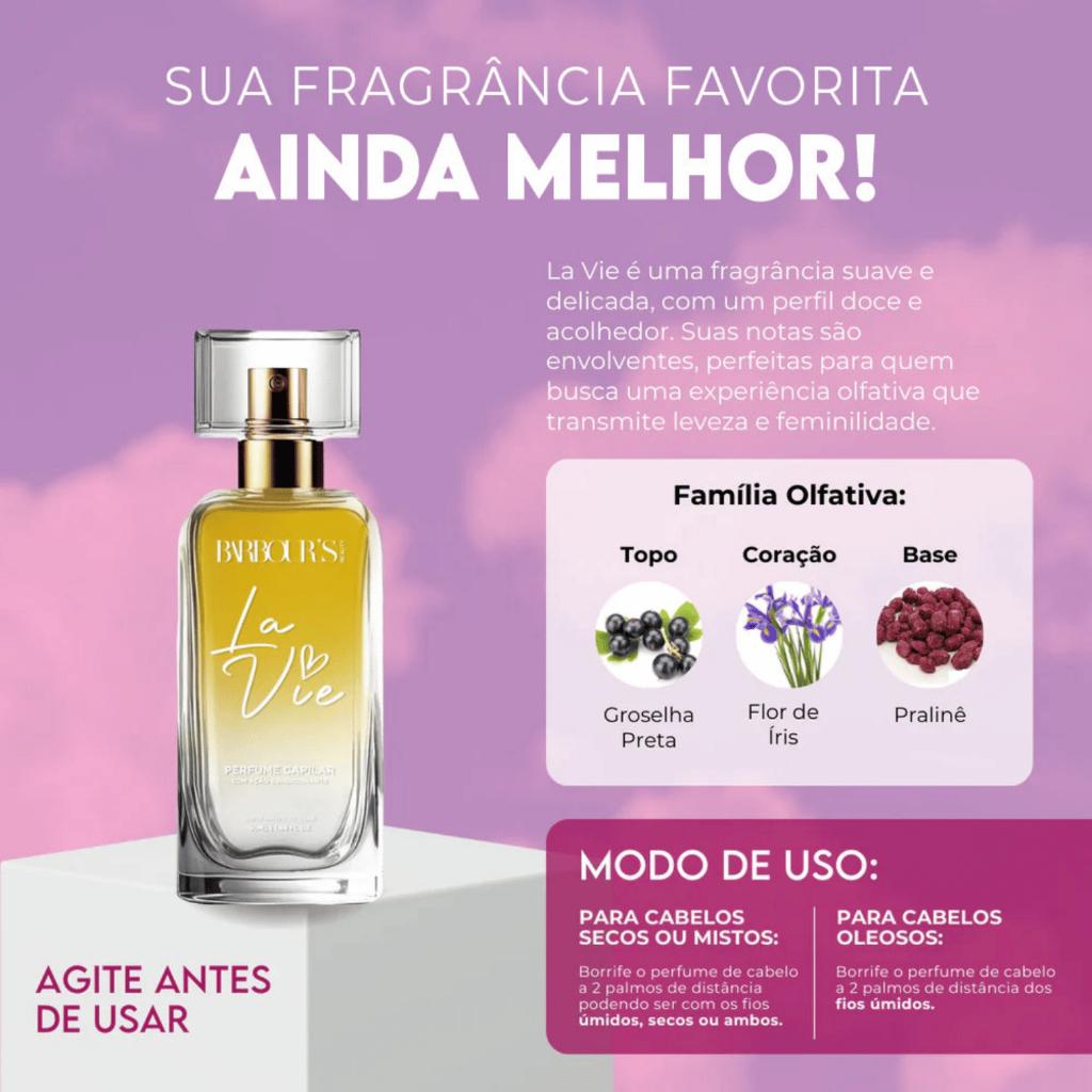 Kit Perfume Capilar 50ml E Body Splash Living Grace 200ml Barbour S Beauty