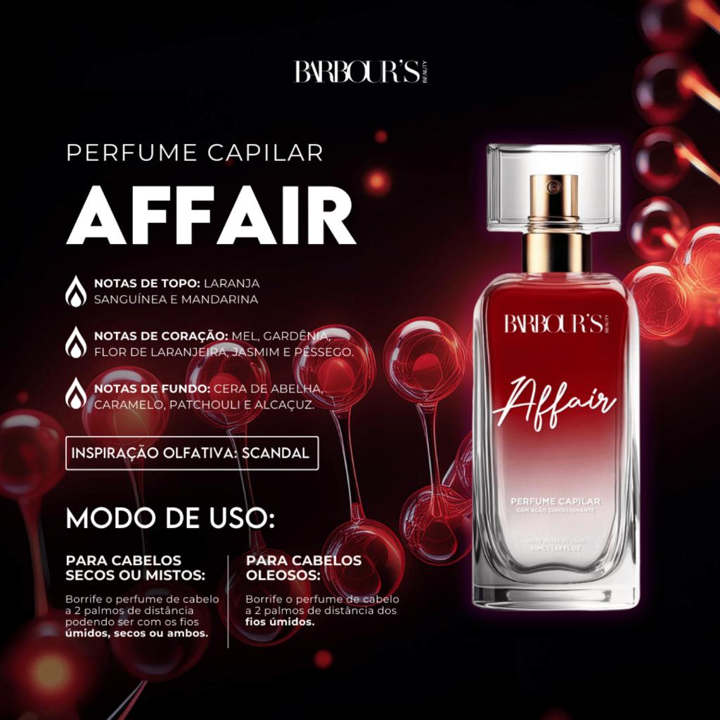 Kit Perfume Capilar 50ml E Body Splash Affair 200ml Barbour S Beauty