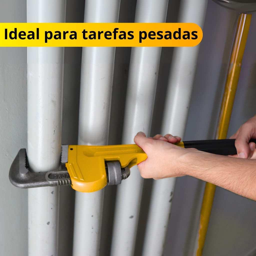 Chave Grifo Profissional Aço Reforçado Ajustável Encanamento Tarefas Pesadas Chef D
