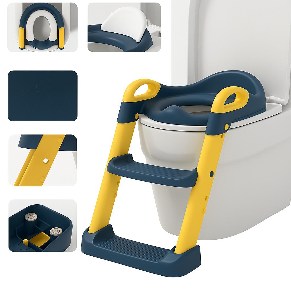 Assento Redutor Infantil Lorben Escadinha Para Vaso Sanitário Segurança E Conforto No Desfralde