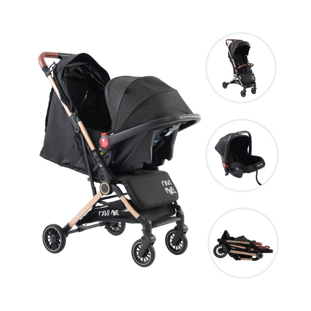 Carrinho Bebe Passeio Travel System Bebe Conforto Compacto Seguro Recém Nascido Nivi Maxi Baby