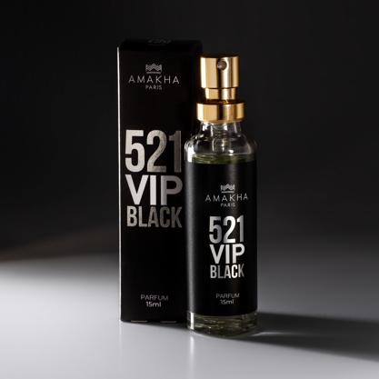Kit Com 3 Perfumes De Bolso Masculinos 15ml Imortal + 521 Vip Black + Fortune Amakha Paris