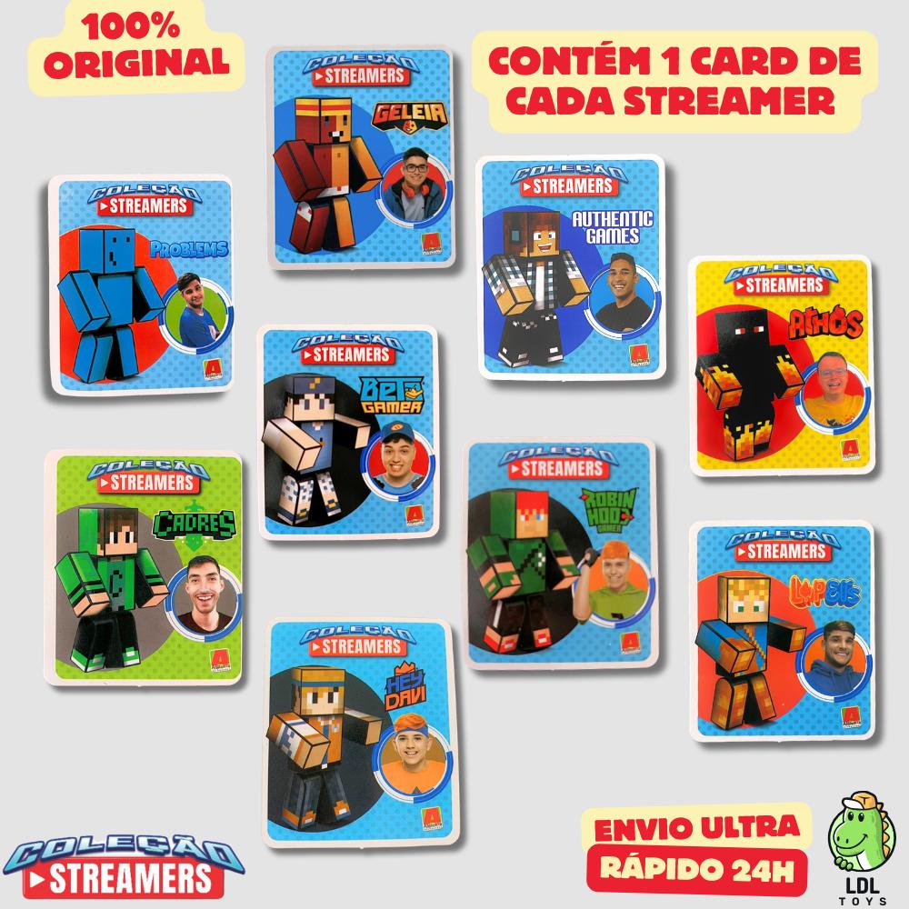 Boneco Colecionável 8cm + Card Exclusivo + Cartela De Adesivos + 3 Ferramentas Youtuber