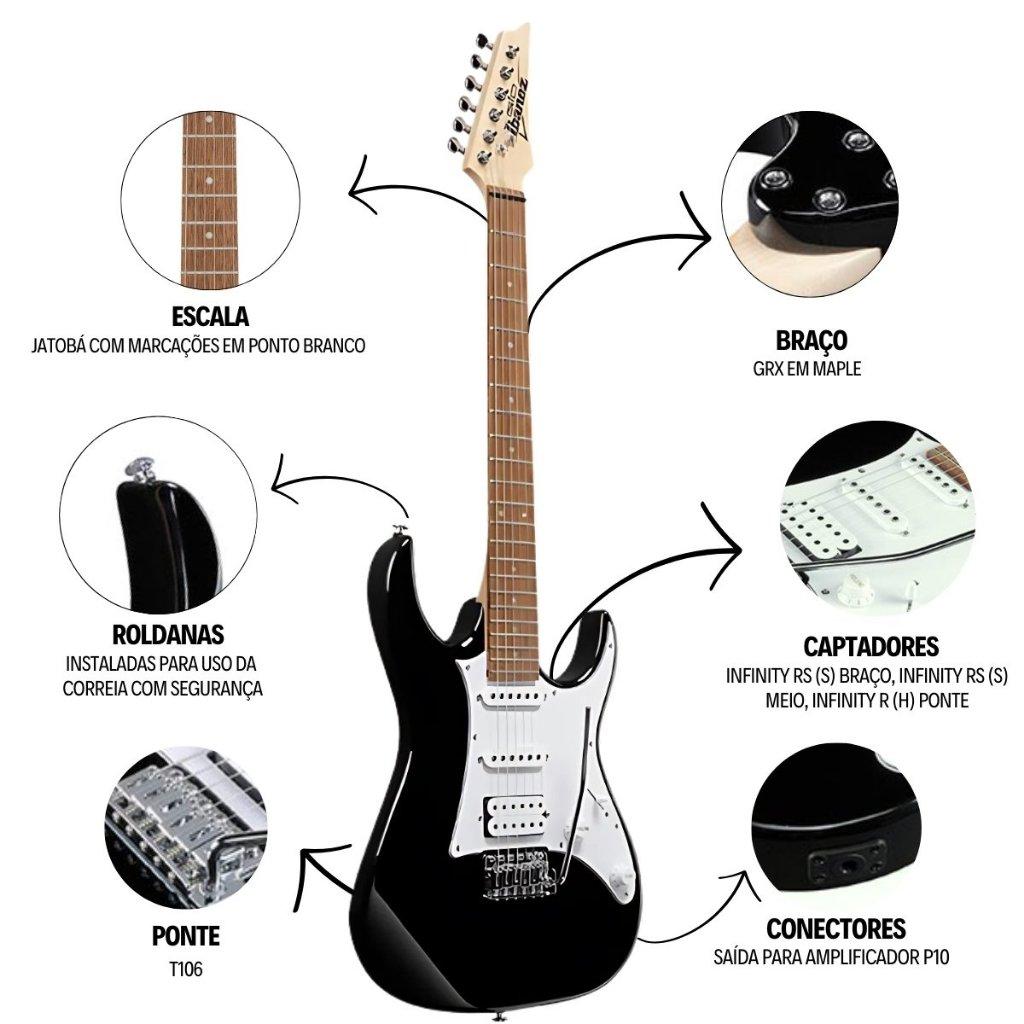 Guitarra Elétrica Super Strato Ibanez Rg Gio Grx40 Hss