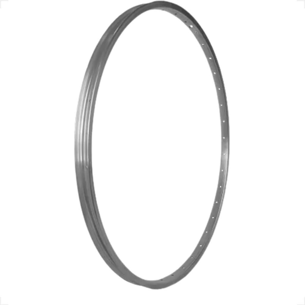 Kit Aros 26 X 1.95 36 Furos Bicicleta Bike Passeio Vzan Cor Alumínio Natural