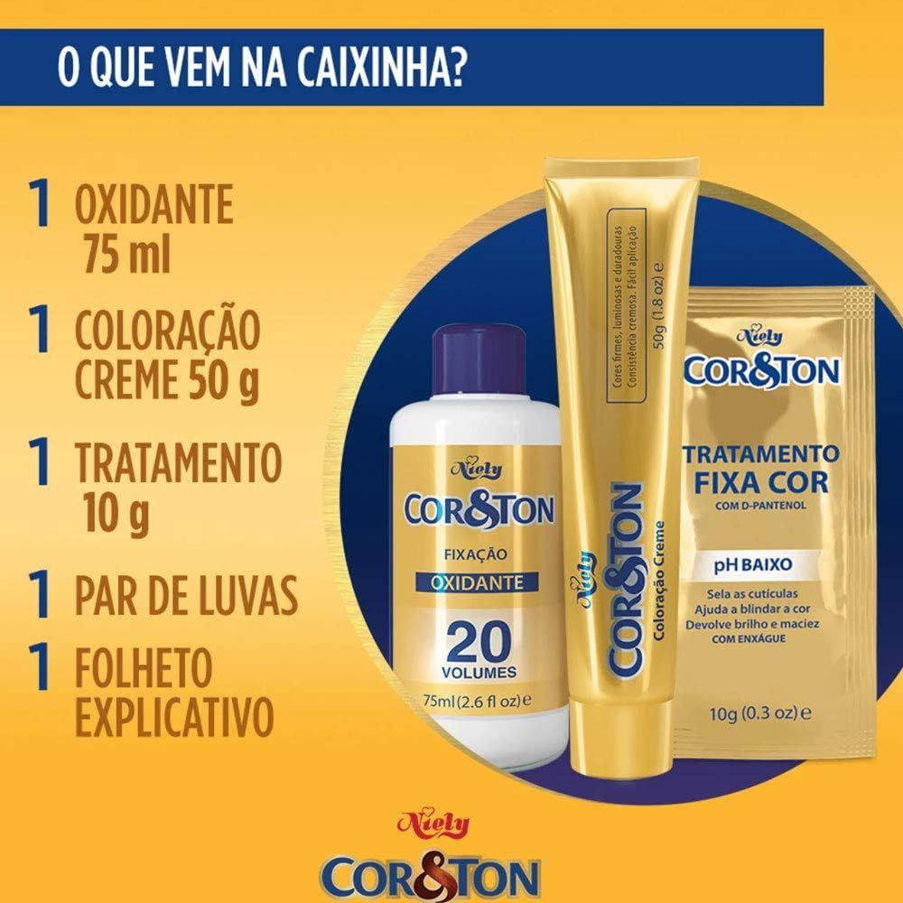 Tinta De Cabelo Cor Ton Niely Mini 7.44 Ruivo Acobreado
