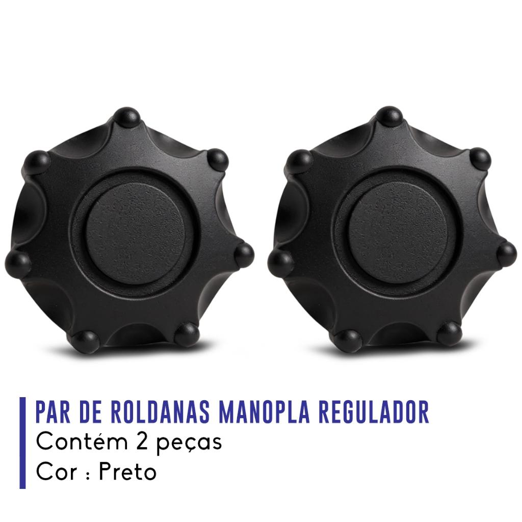 Par Roldana Manopla Reguladora Banco Preto Fiesta Ecosport 2002 A 2012 Ajuste Costas Coluna