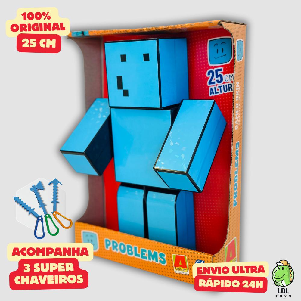 Kit 2 Bonecos Athos + Problems Gamer Articulado Youtuber 25cm - Algazarra