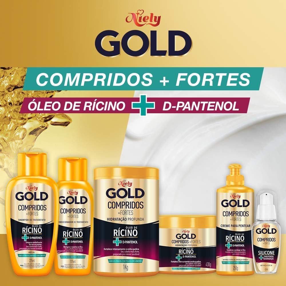 Shampoo Niely Gold Compridos+fortes Com 275ml