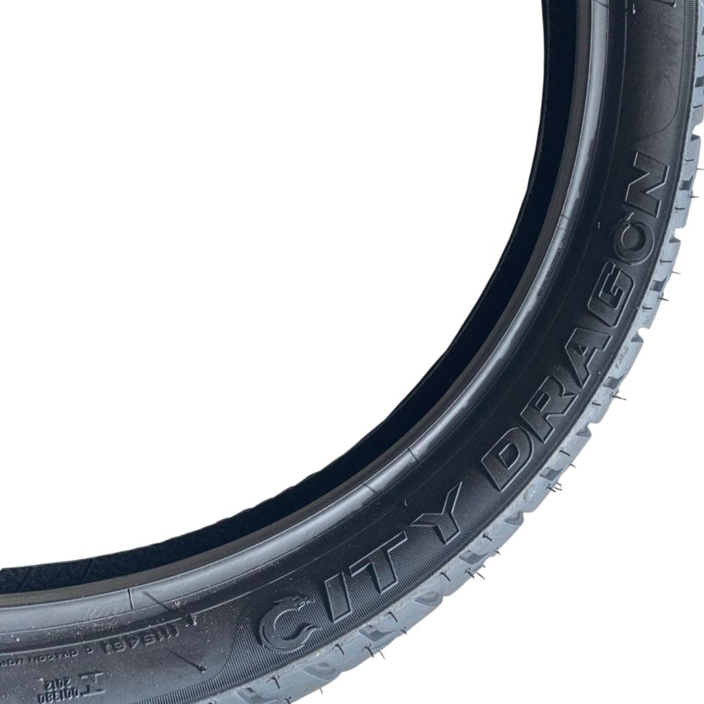 Pneu Moto 100/80-18 Traseiro City Dragon Reinf Uso Sem Câmara