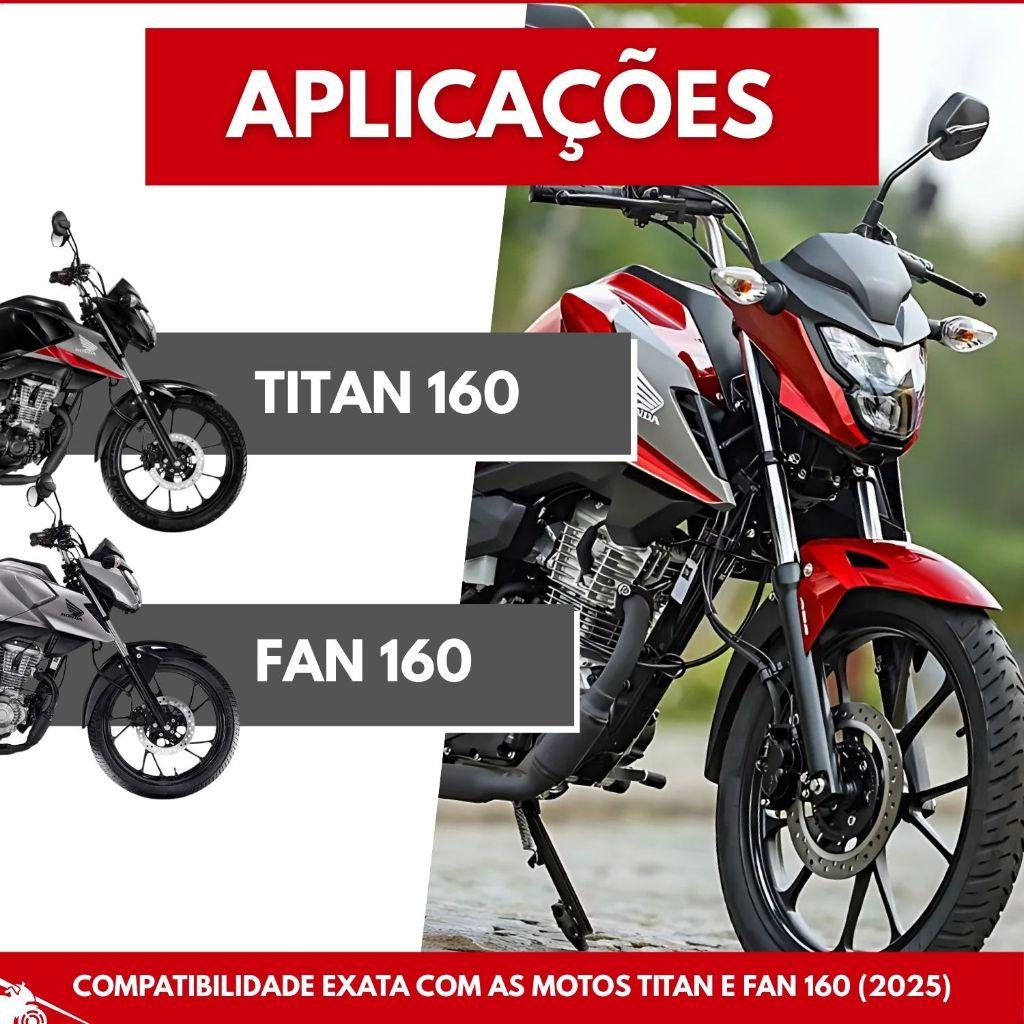 Carenagem Mascara Central Farol Titan 160 Fan 2025 Carcaça Moto