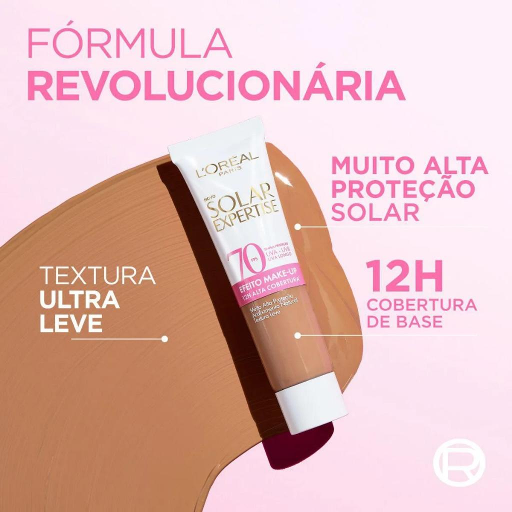 Protetor Solar Expertise Efeito Make-up Fps70 Loréal Paris 30G