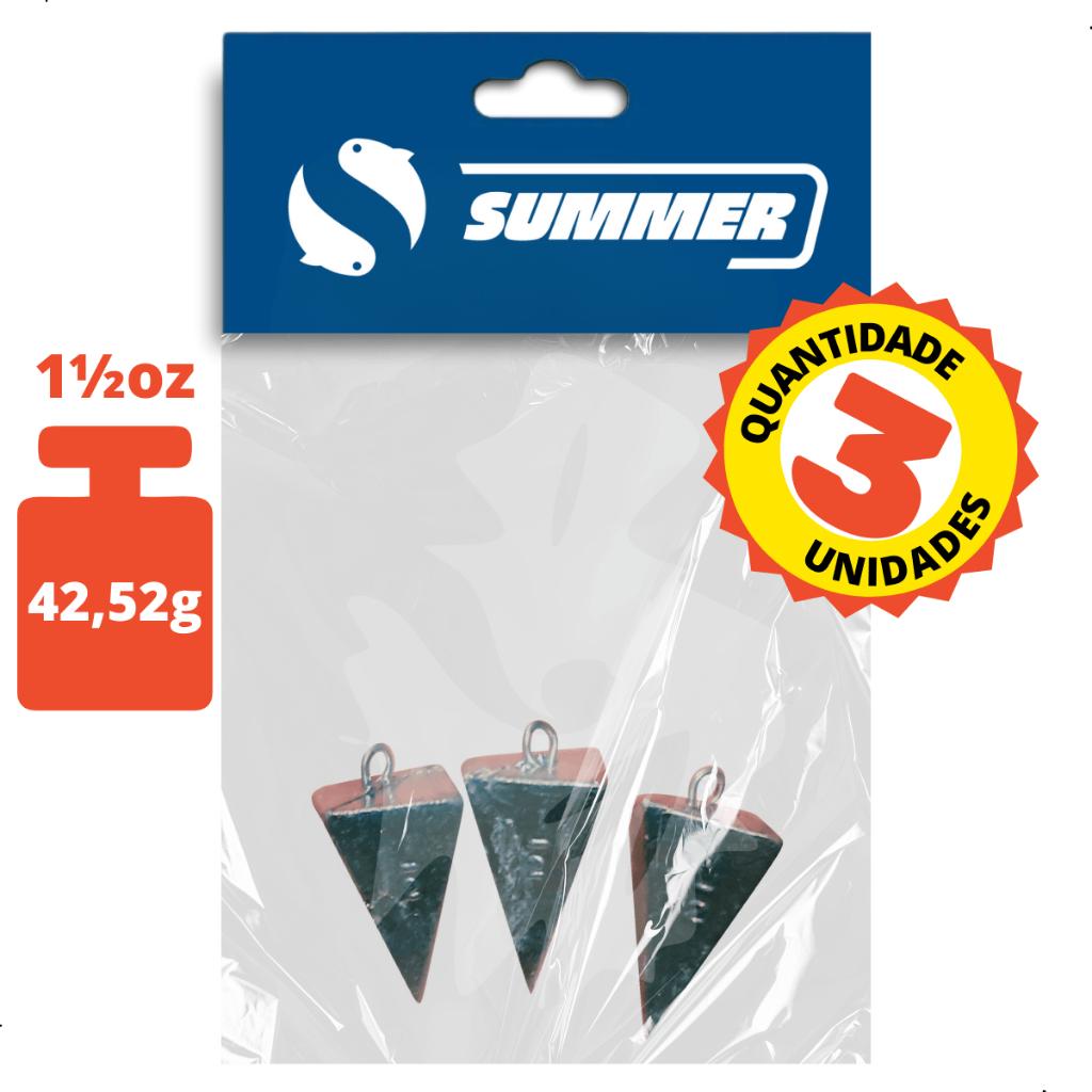 Chumbada Pirâmide Com Argola Para Pesca Mar Rio Surfcasting Escolha Tamanho Cartela