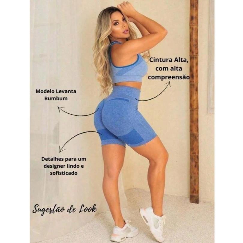 Jcolour Kit 3 Shorts Feminino Academia Legging Fitness Academia Empina O Bumbum Zero Transparência