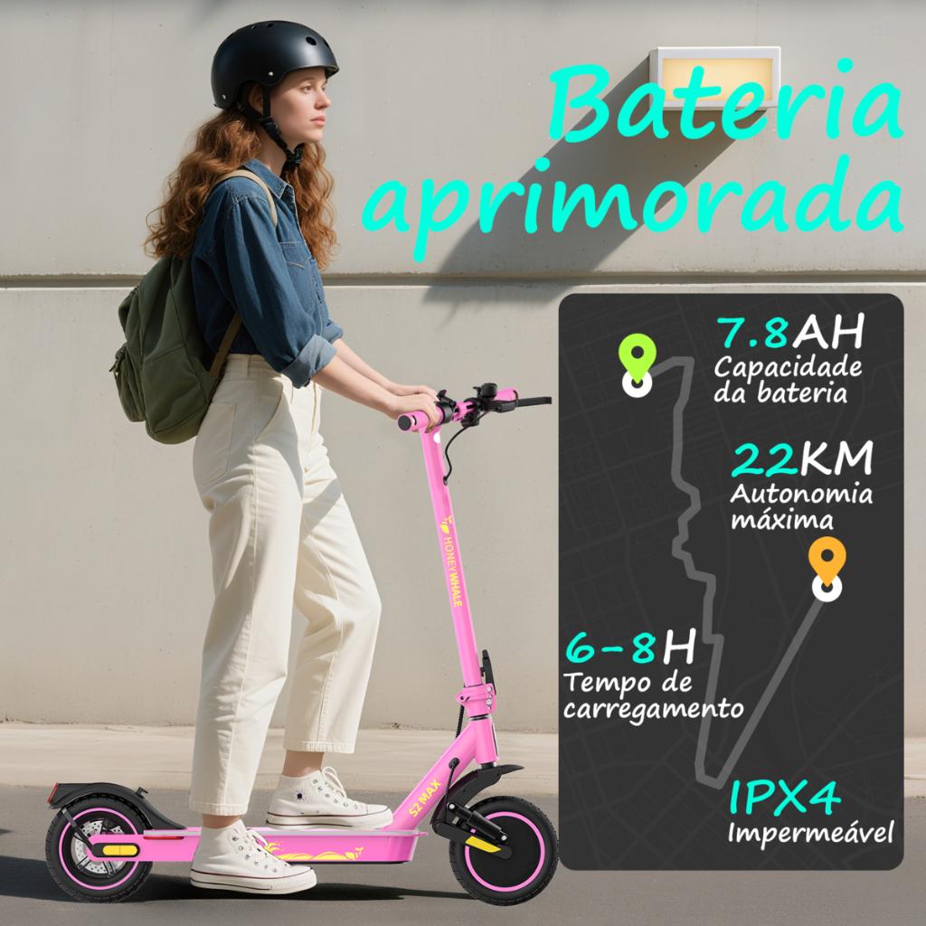 500W Honeywhale S2 MAX Patinete Elétrico Scooter 32km/h