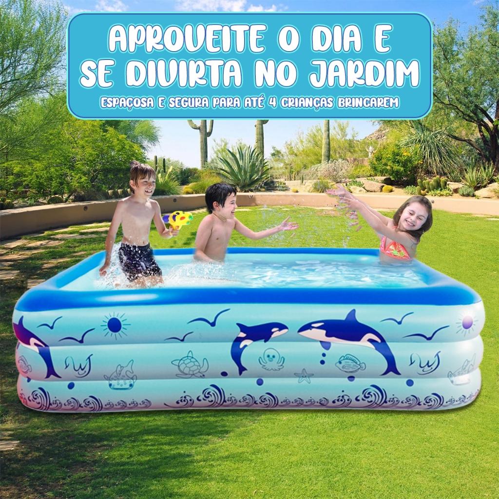 Brastoy Piscinas Infláveis Infantis 300 Litros 150x105x50cm