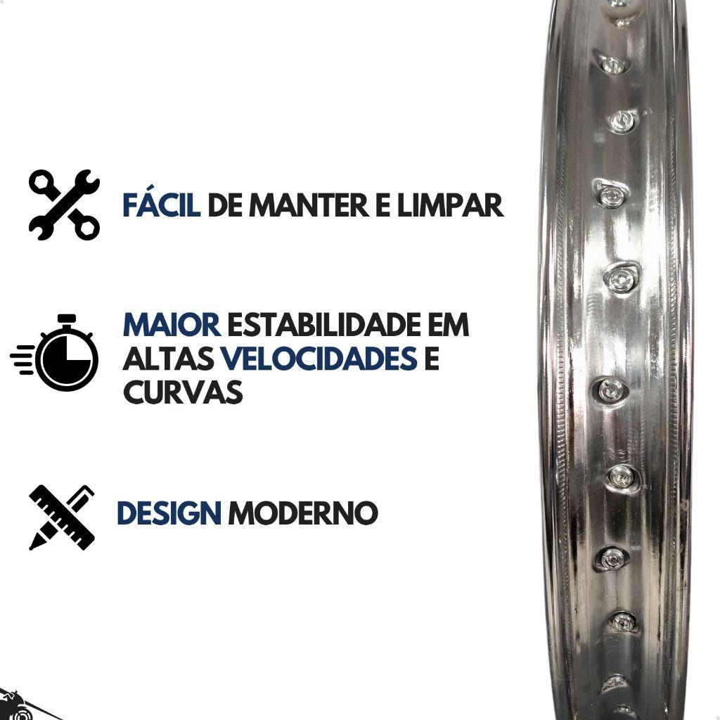 Roda Traseira Completa Raiada Moto Cg Titan 150 E Fan 150 Start 150 160