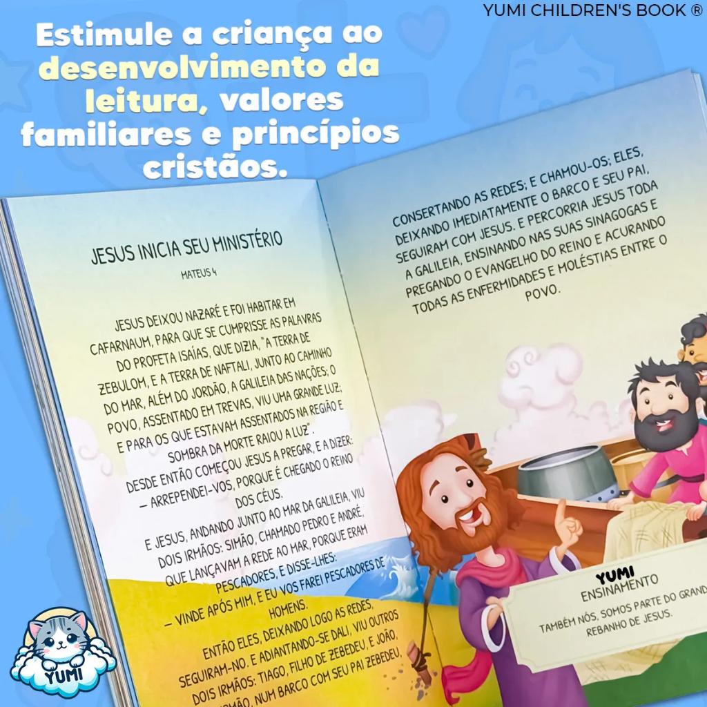 Livro Infantil Bíblia Para Crianças + De 100 Histórias Da Bíblia E Ensinamentos Para A Vida