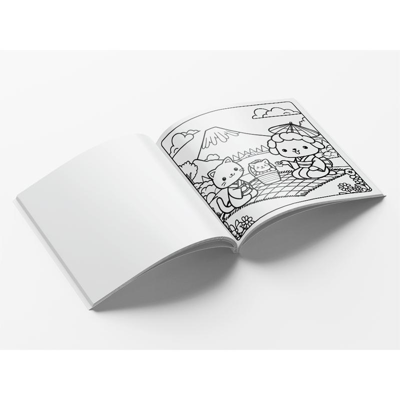 Cute Comfy Coloring Book For Adults - Fofo E Aconchegante - Livro De Colorir Adulto + 12 Canetas