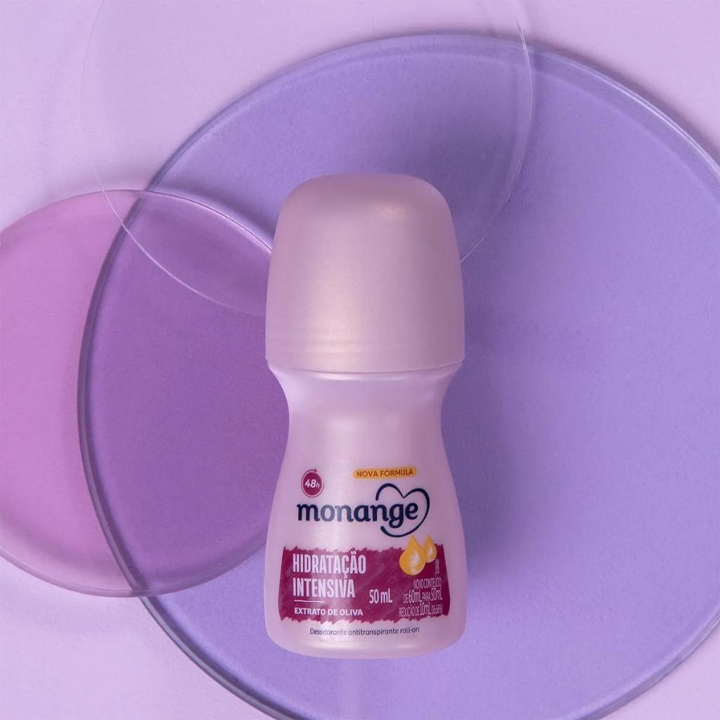 Desodorante Antitranspirante Monange Roll-on Hidratação Intensiva Com 50ml