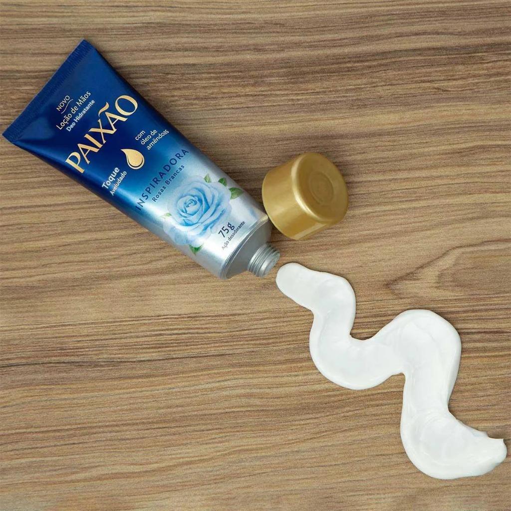 Creme Hidratante Paixão Inspiradora Rosas Brancas Para Mãos 75g