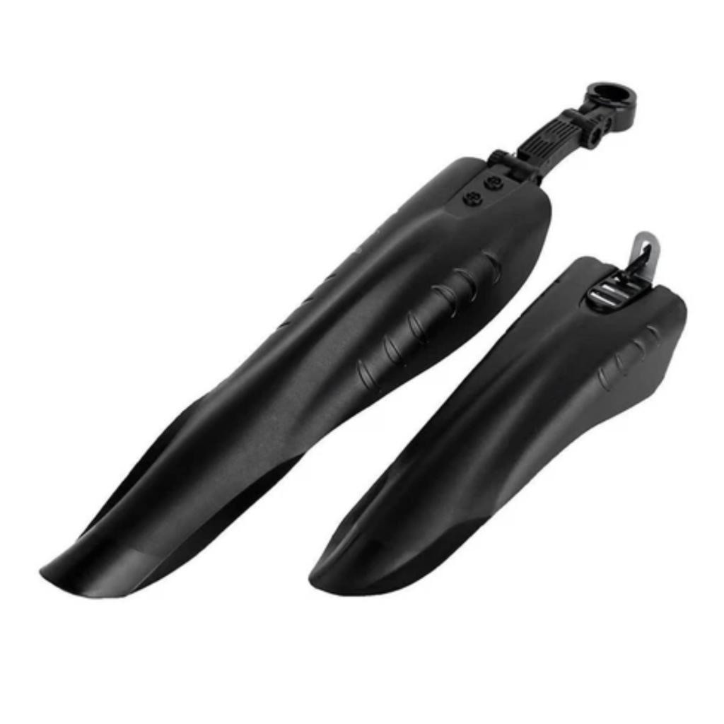 Kit Paralamas Dianteiro Traseiro Completo + Pezinho Descanso Lateral Regulagem Gts P/Bicicleta Bike
