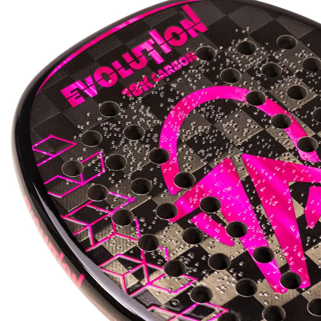 Raquete Beach Tennis Carbono 18k Total Evolution Violeta 2025 + Capa