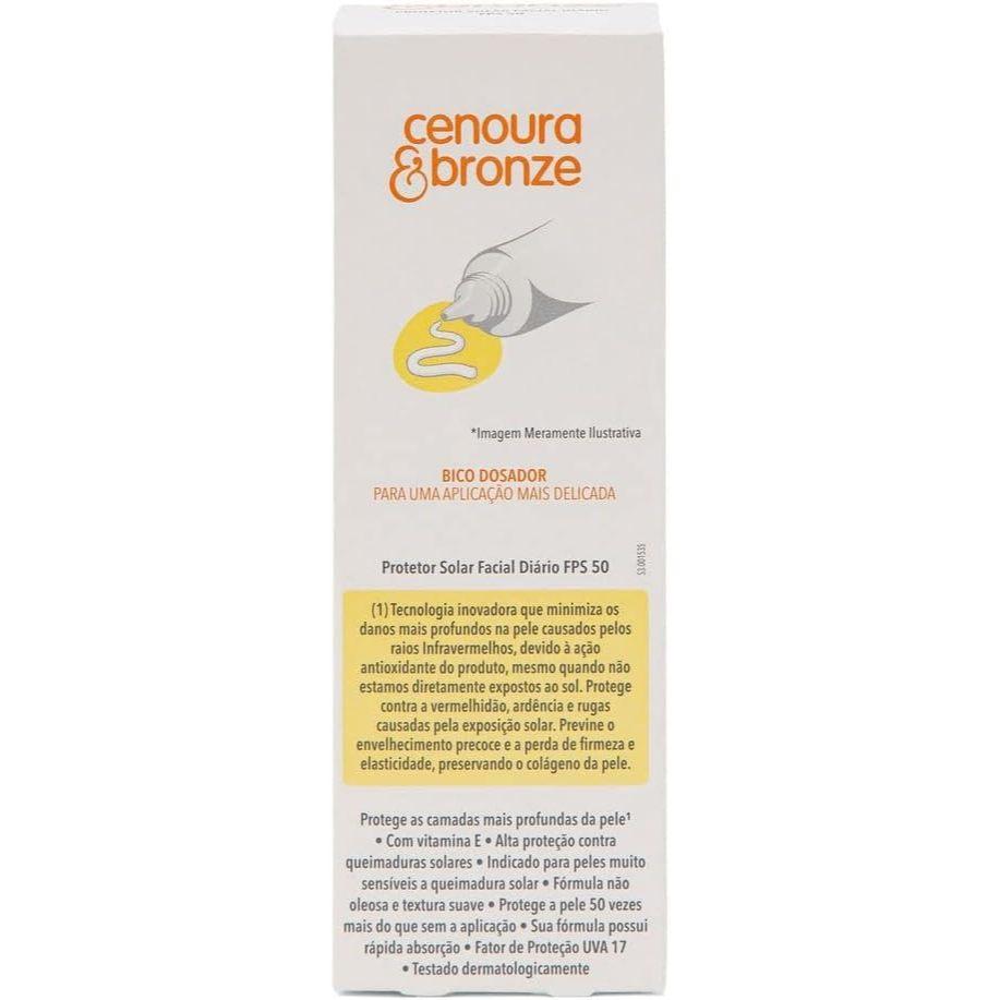 Protetor Facial Cenoura E Bronze Fps50 50G