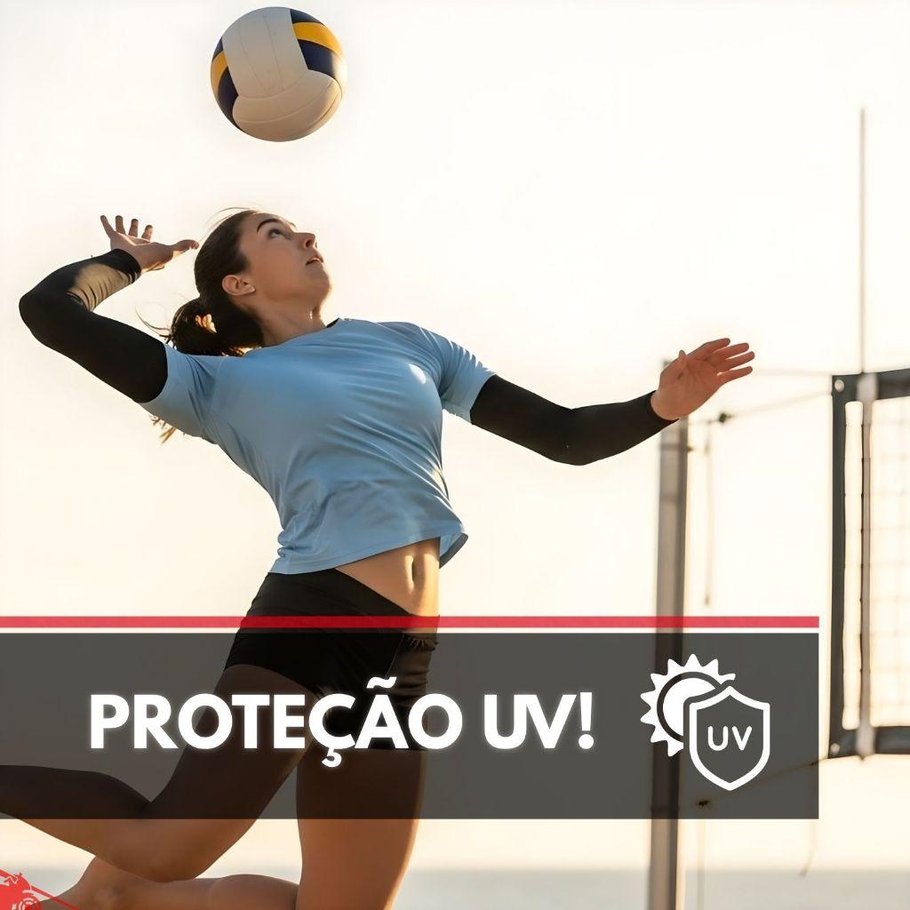 Manguito Preto Proteção Uv Moto Esporte Galpão Corrida Pesca Futebol Ciclismo Trilha Academia Tático