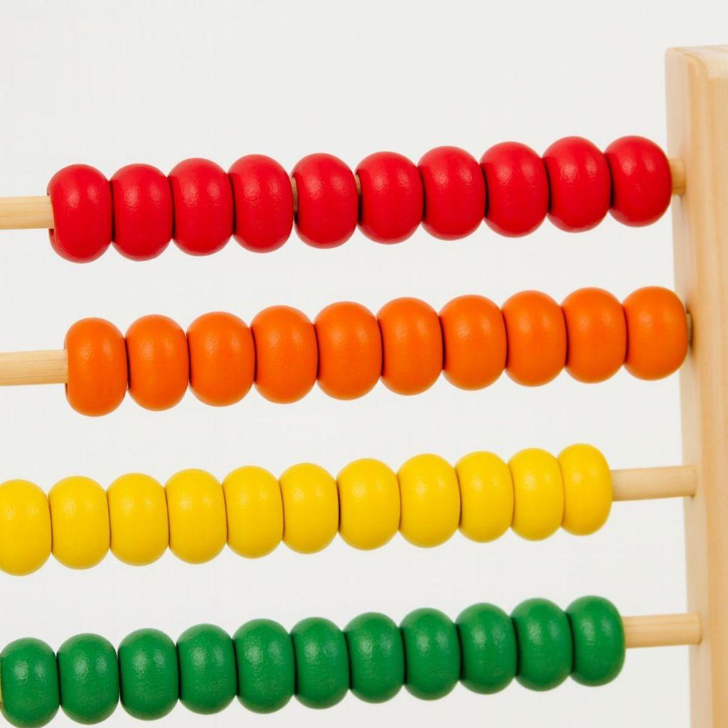 Ábaco De Madeira 10 Colunas Brinquedo Infantil Educativo Desenvolvimento