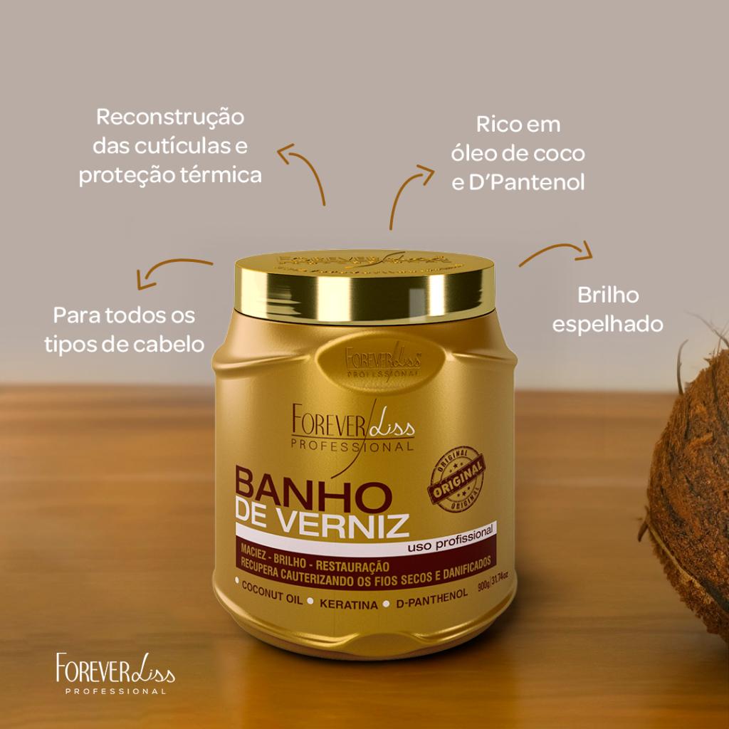 Kit Desmaia Cabelo Com Banho De Verniz